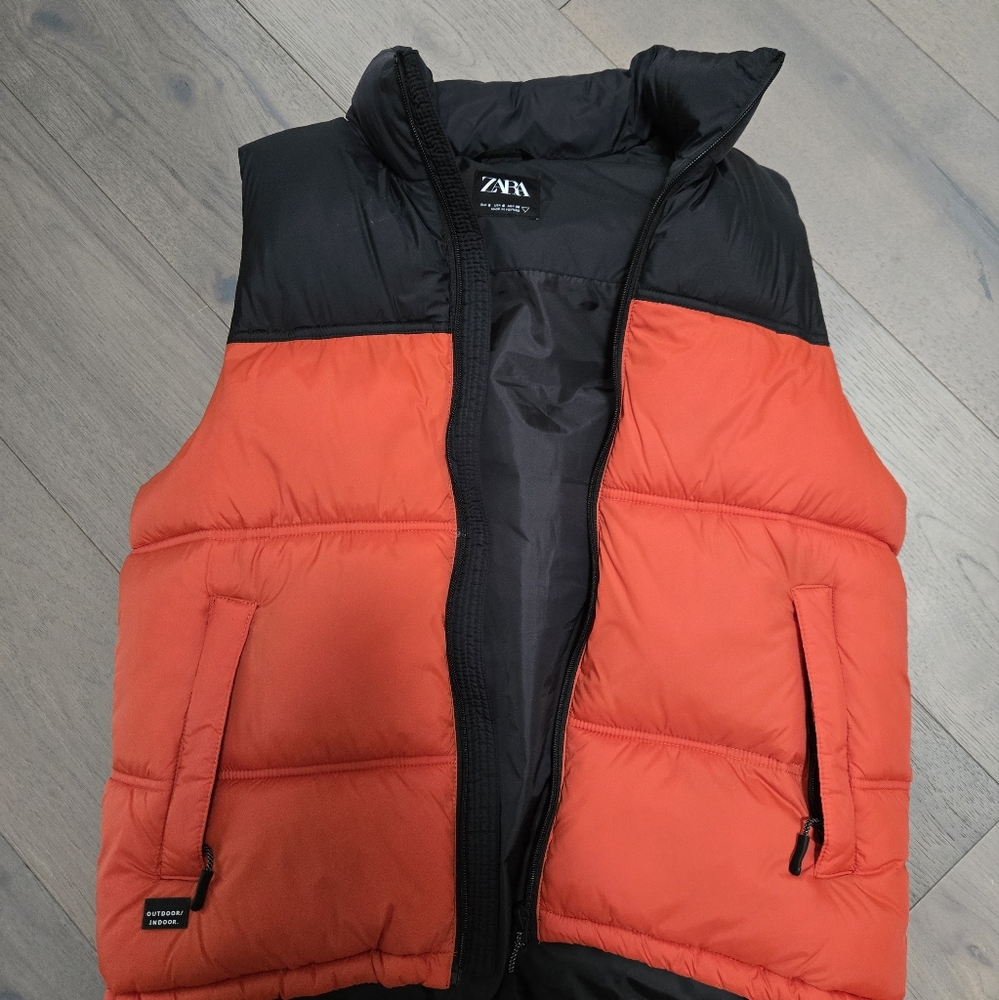 Zara men's vest puffer